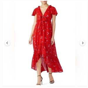 NWT Line + Dot Pradera High Low Midi Floral Dress
